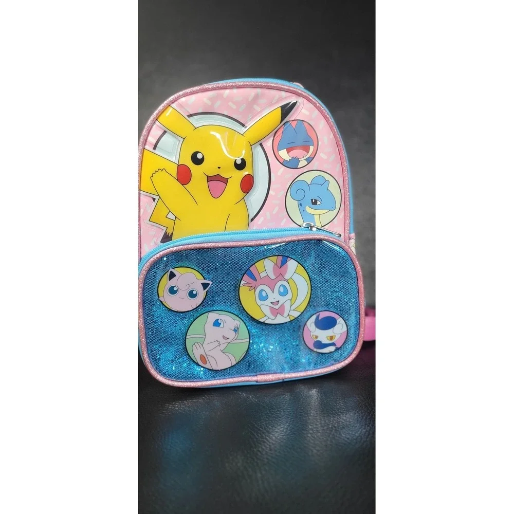 Bioworld Pokemon Pink Mini Multi Pokémon  Backpack Pikachu